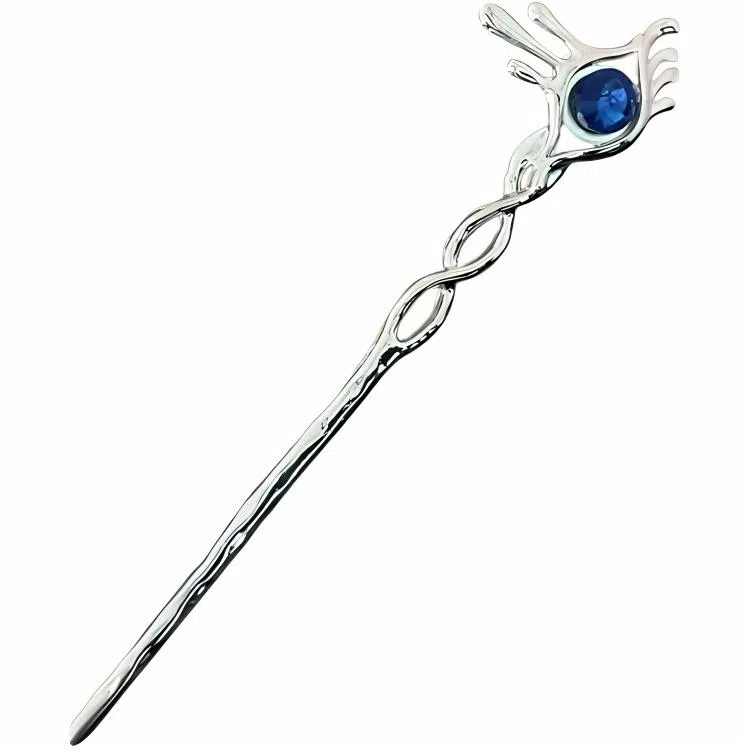 【侍奉光明】 指尖瑰宝 恶魔之眼高级感小众冷淡风简约 镀银 发簪 男女同款情侣款