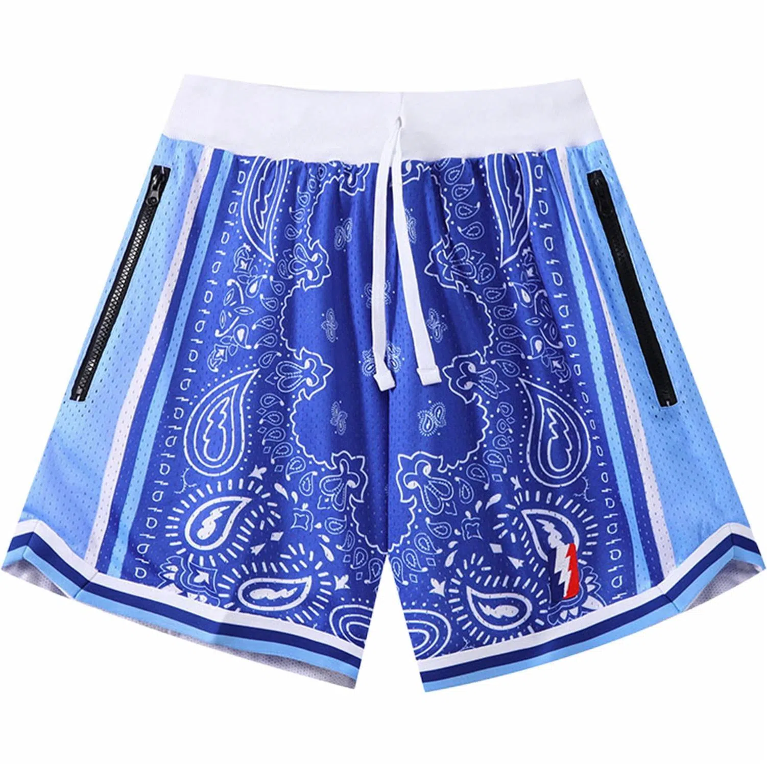 木林森 腰果花系列 美式复古运动纯色篮球裤 男女同款