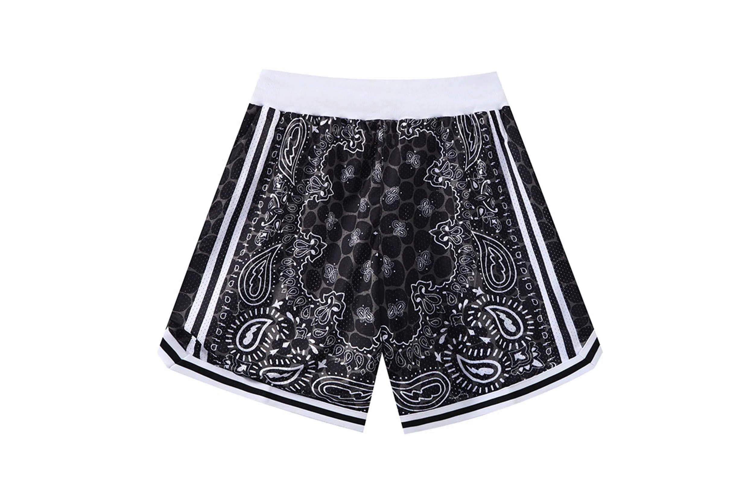 木林森 腰果花系列 美式复古运动纯色篮球裤 男女同款