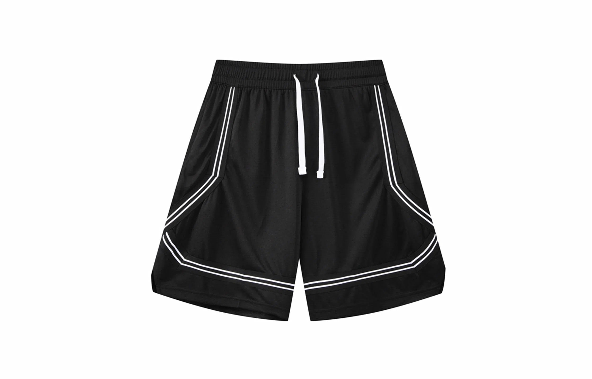 木林森 美式宽松马拉松健身四分跑步训练速干运动篮球裤 男女同款