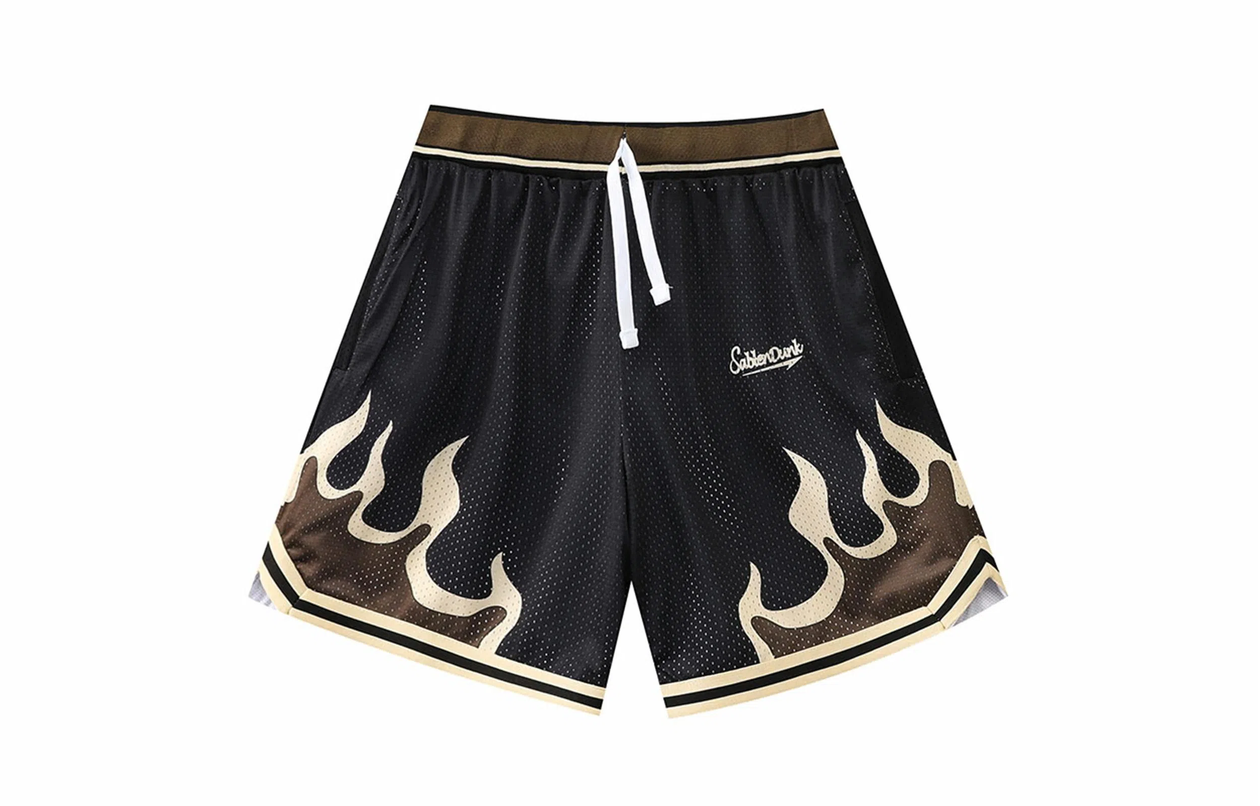 Mulinsen Flame Print Basketball Shorts