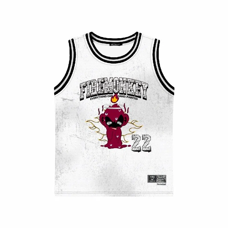 FireMonkey Street Art Basketball Vest White