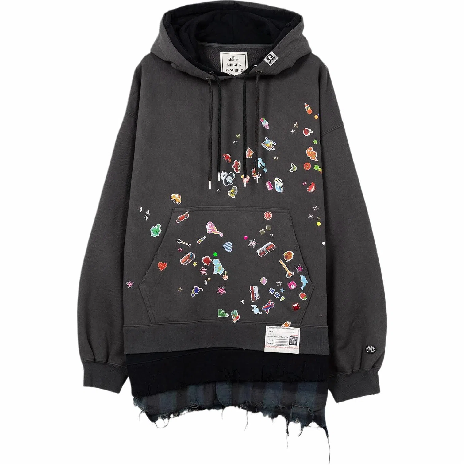 Maison Mihara Yasuhiro SS25 Black Hoodie