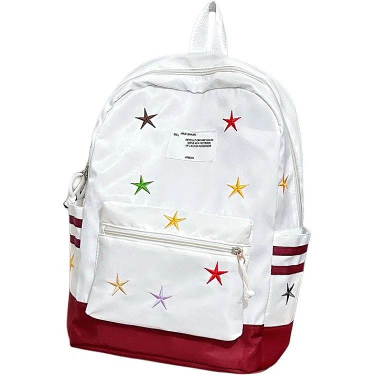 垣途者 高颜值彩色星星日系简约 尼龙 双肩包 男女同款情侣款 多色