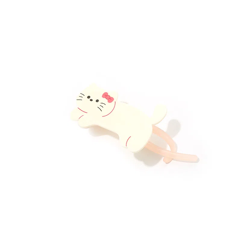 如花梦 可爱小猫高端丸子头 亚克力 发夹 女款