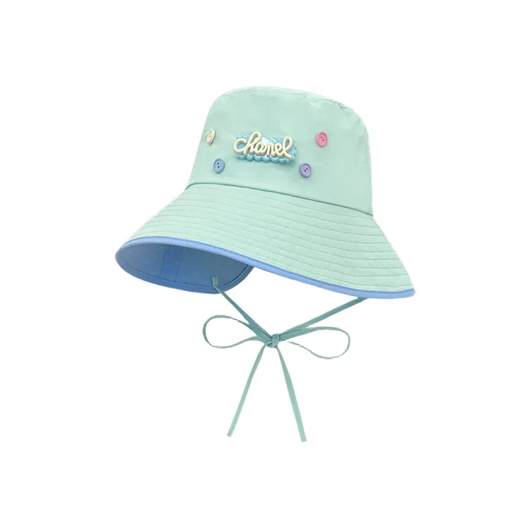浪莎 春夏季可爱纽扣字母速干户外出游登山露营遮阳防晒大头围显脸小盆帽 聚酯纤维 渔夫帽 男女同款情侣款