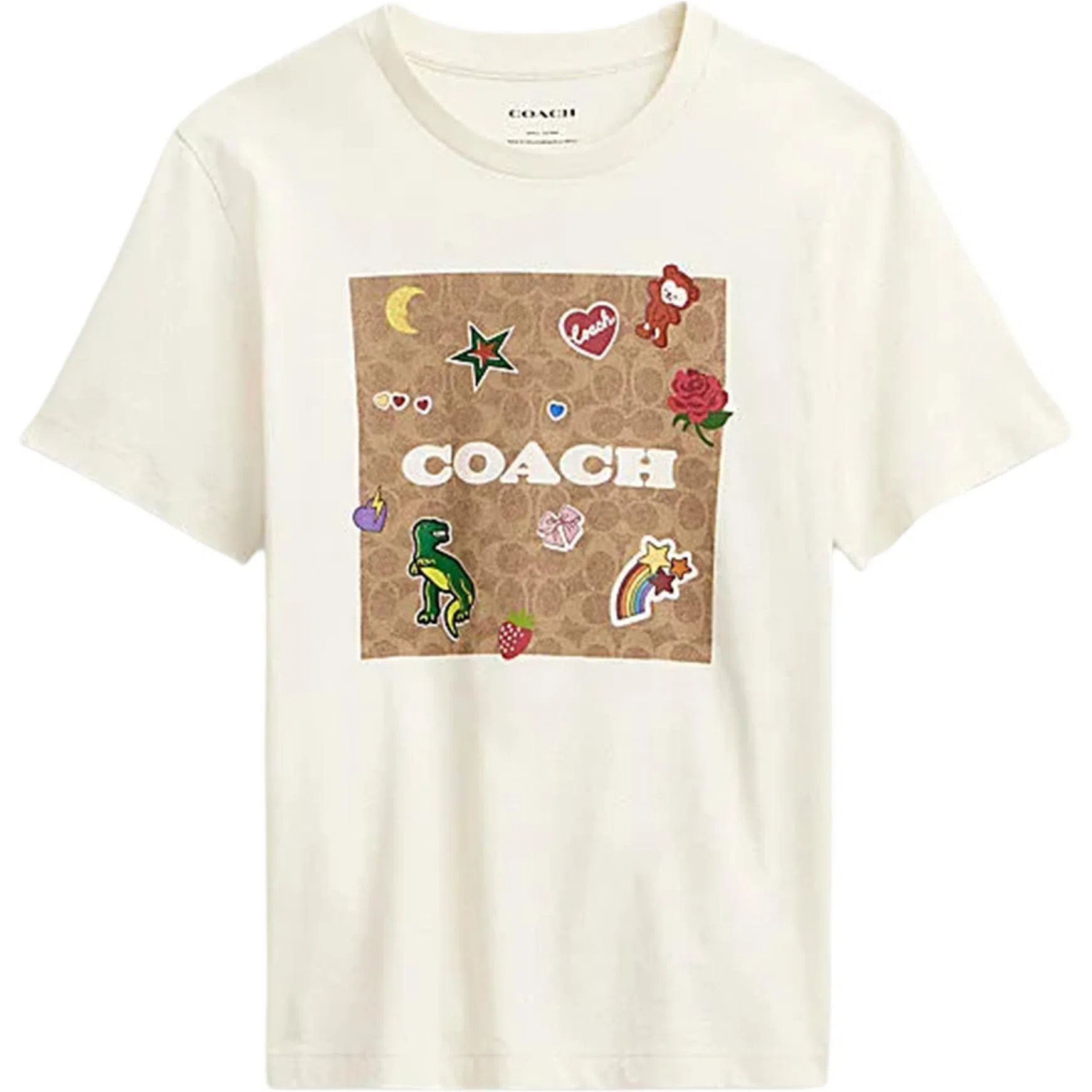 COACH SS24 Logo Tee Cream