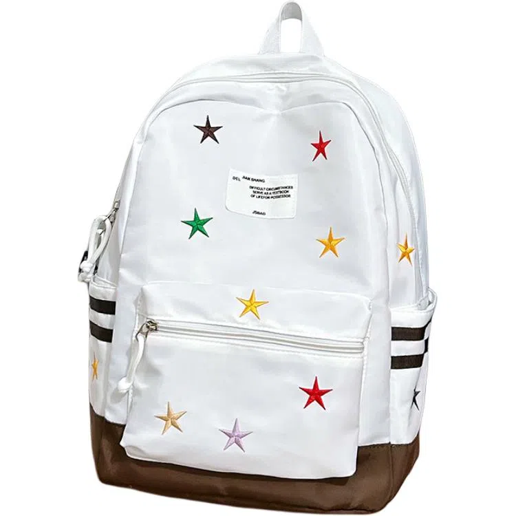 垣途者 高颜值彩色星星日系简约 尼龙 双肩包 男女同款情侣款 多色