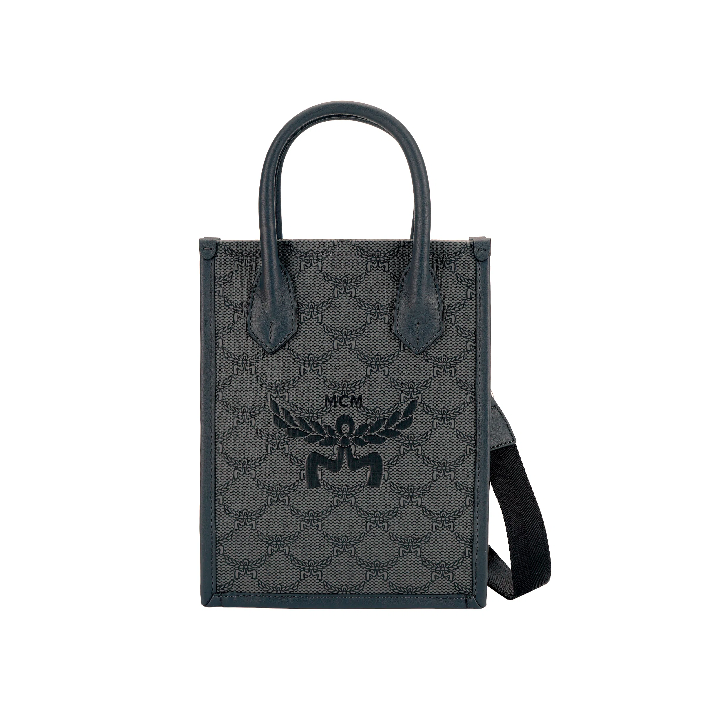 MCM Himmel Lauretus AW24 Tote Bag Deep Grey