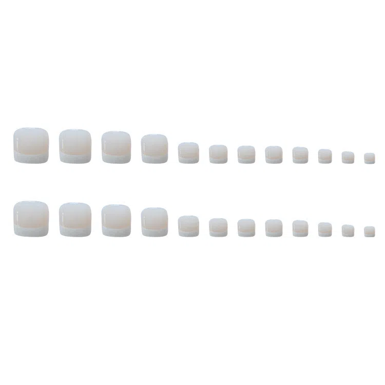 馨枕居 夏日法式  穿戴甲 杏仁白色裸色