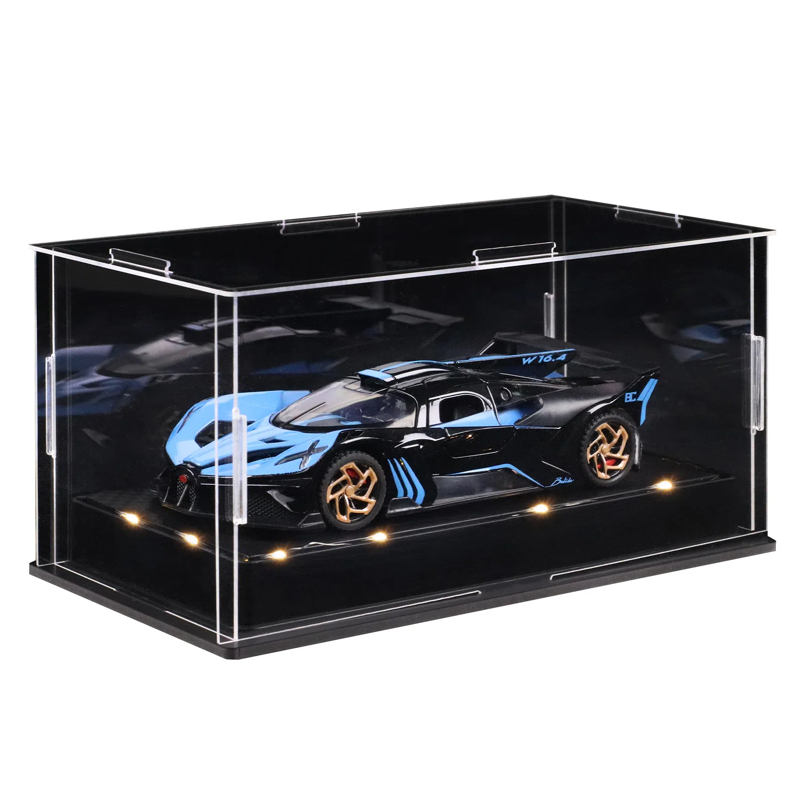 金车将 布加迪 飞火流星 合金车模 氛围感灯光展示 收藏 成品模型