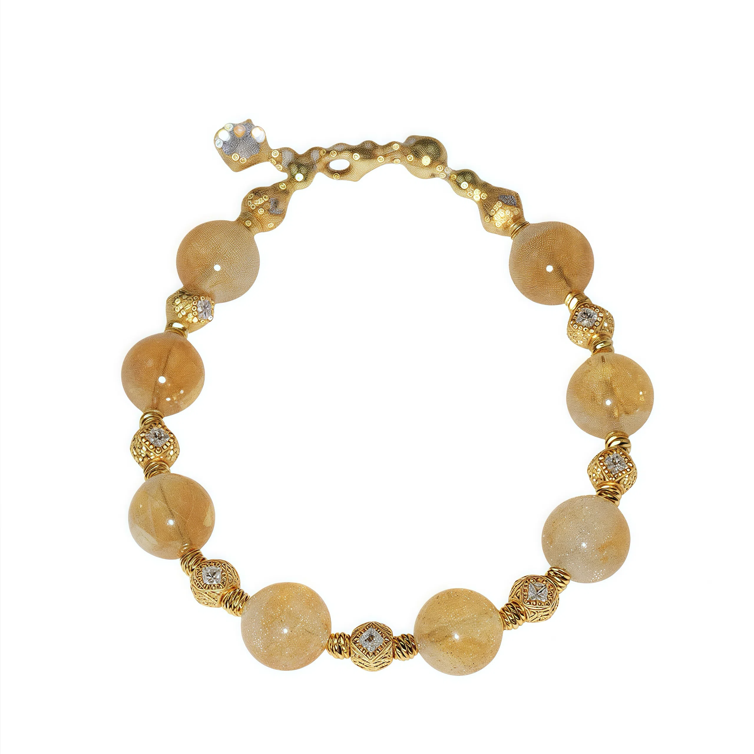 金杰福 财运貔貅聚财招财转运天然 黄水晶 手串 女款