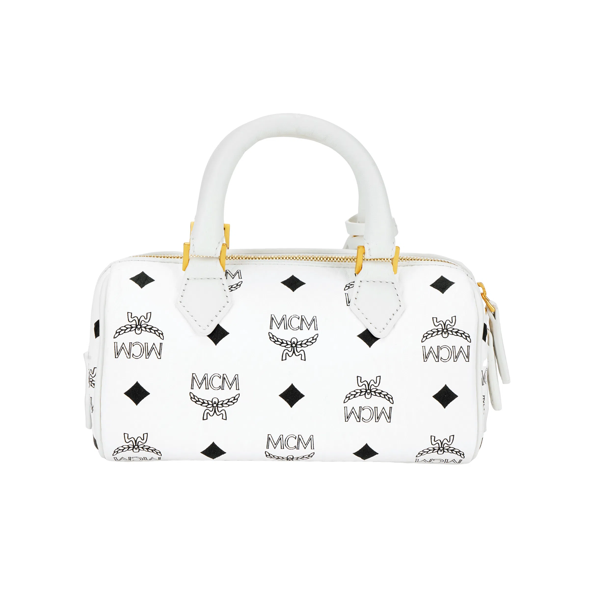 MCM Boston Mini White