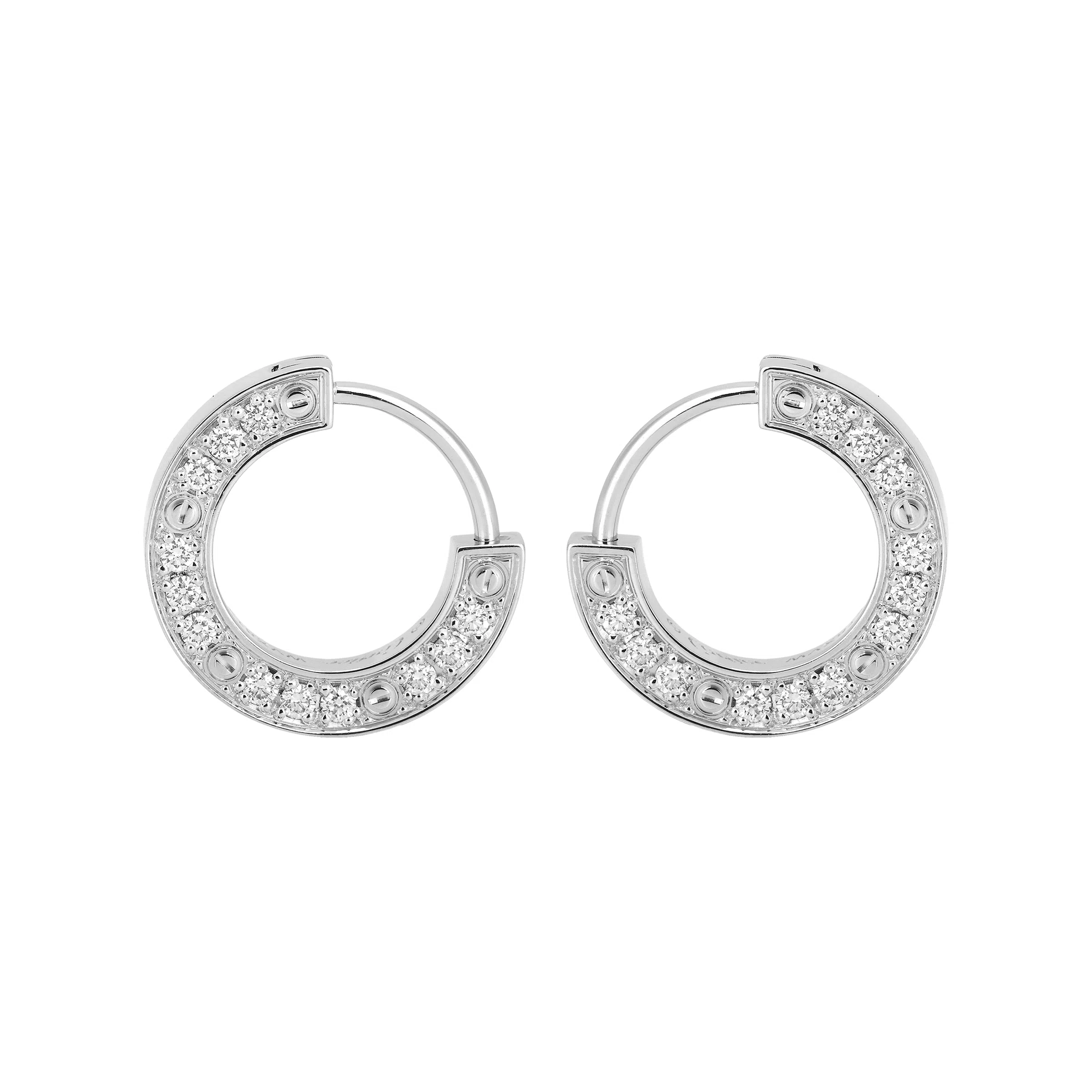 Cartier Love 18K White Gold Earring