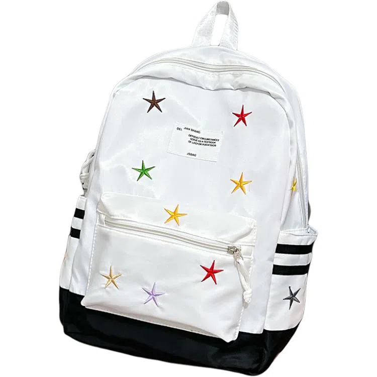 垣途者 高颜值彩色星星日系简约 尼龙 双肩包 男女同款情侣款 多色