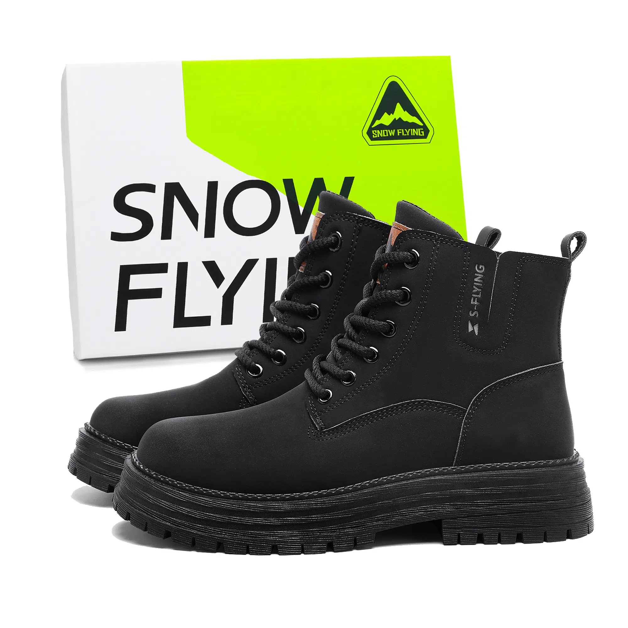 SNOW FLYING