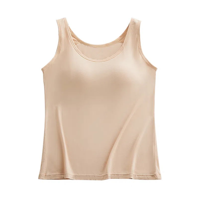 欧迪芬 亲肤柔软透气有垂感上托防走光固定式杯垫免加强承托稳固防垂无痕背心 女款