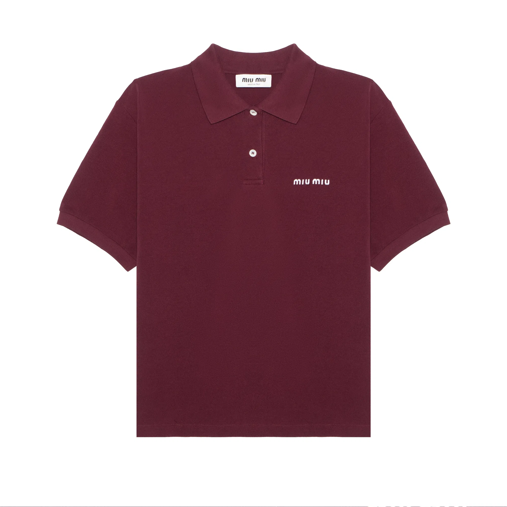 Miu Miu SS24 Logo Polo Red