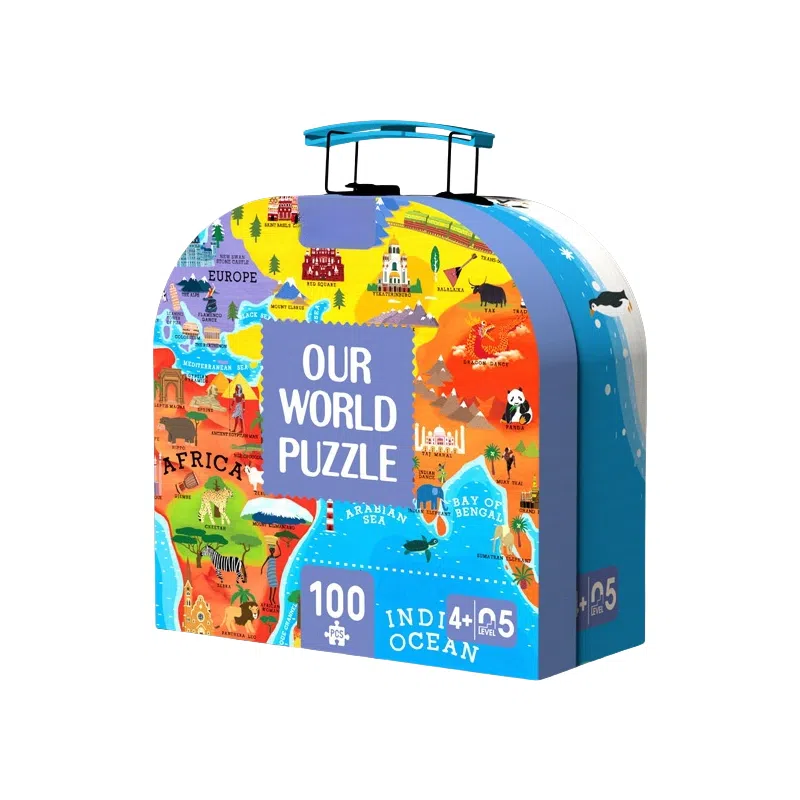 咕轹 公主恐龙人文拼图科普 早教益智玩具