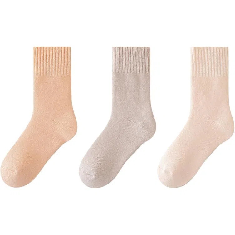 恒源祥 简约时尚舒适保暖中筒袜 女款 组合装