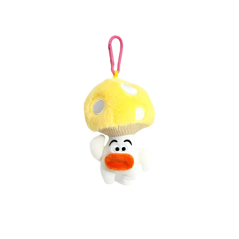丹琴 搞怪丑萌蘑菇娃娃玩偶书包背包包挂饰小众学生 毛绒 合金 挂件 男女同款情侣款