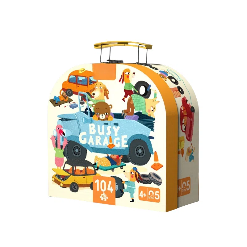 咕轹 公主恐龙人文拼图科普 早教益智玩具