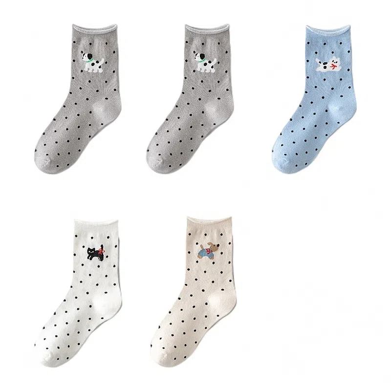 恒源祥 卡通舒适透气吸湿排汗中筒袜 女款 组合装
