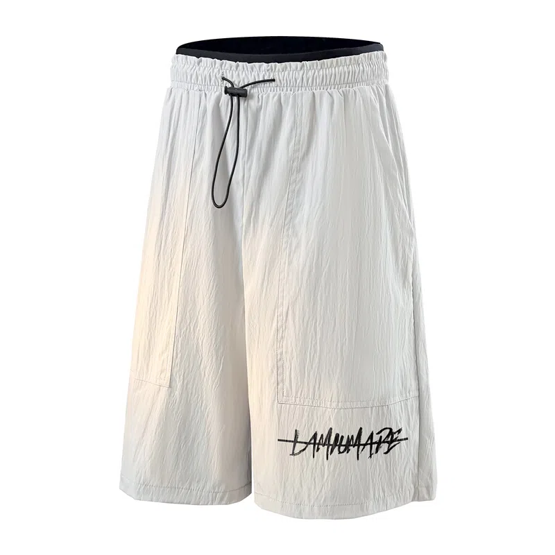 兰缪 基础款简约轻便通勤日常舒适美式复古百搭户外宽松运动休闲短裤 男女同款