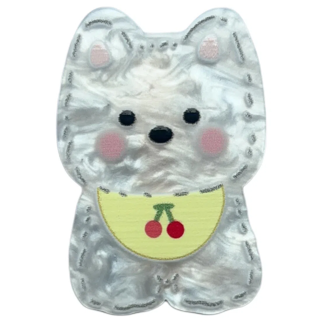 希铃 可爱甜美精致百搭西高地比熊狗狗布偶小猫 树脂 发夹 女款