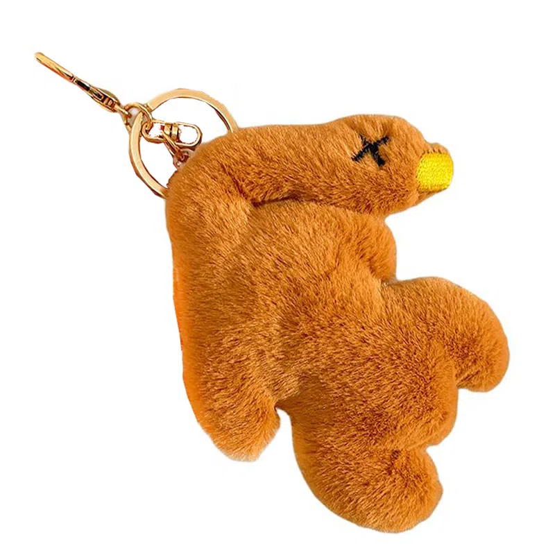 千桐 可爱烤大鹅烤鸭升级款卡通治愈创意手机绳包包挂饰行李箱卡通玩偶#好运 毛绒 挂件 男女同款情侣款