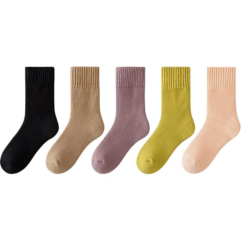 恒源祥 简约时尚舒适保暖中筒袜 女款 组合装