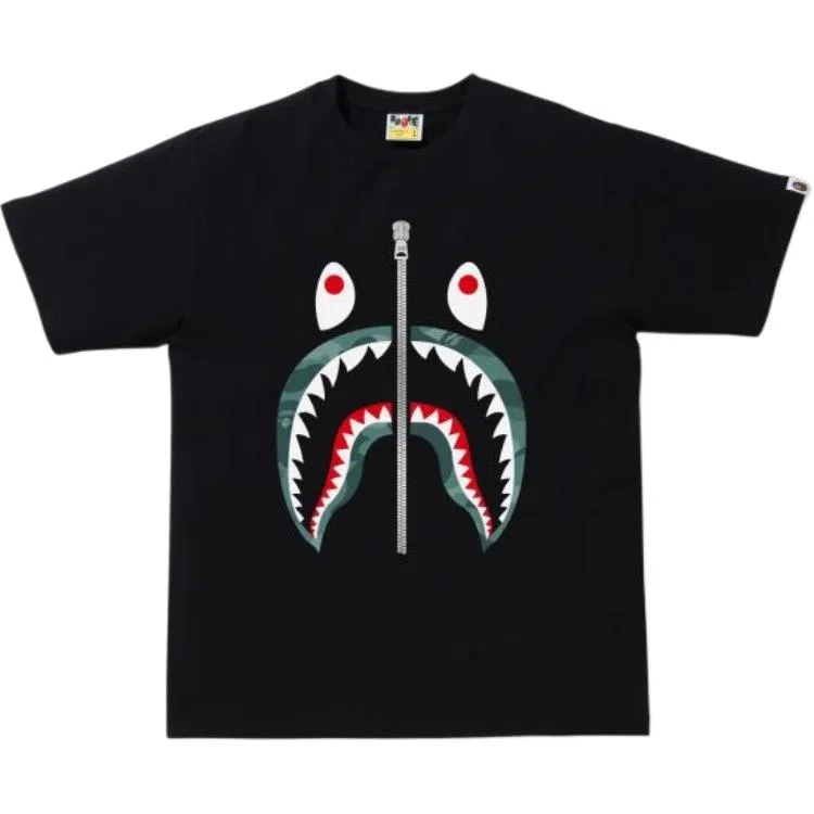 A BATHING APE Shark Camo Tee