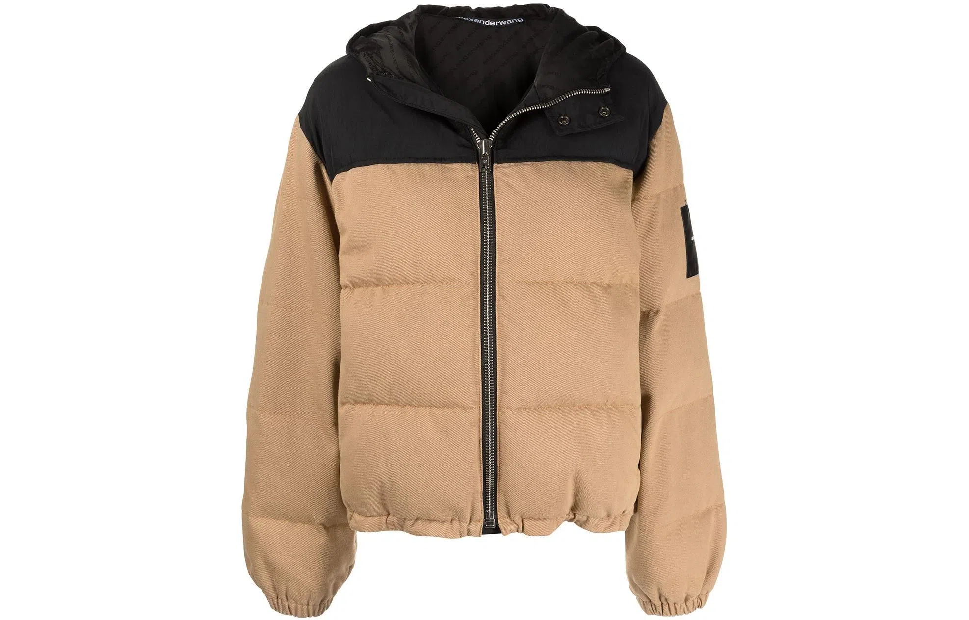 Alexander Wang FW22 Logo Patch Hoodie Jacket Brown