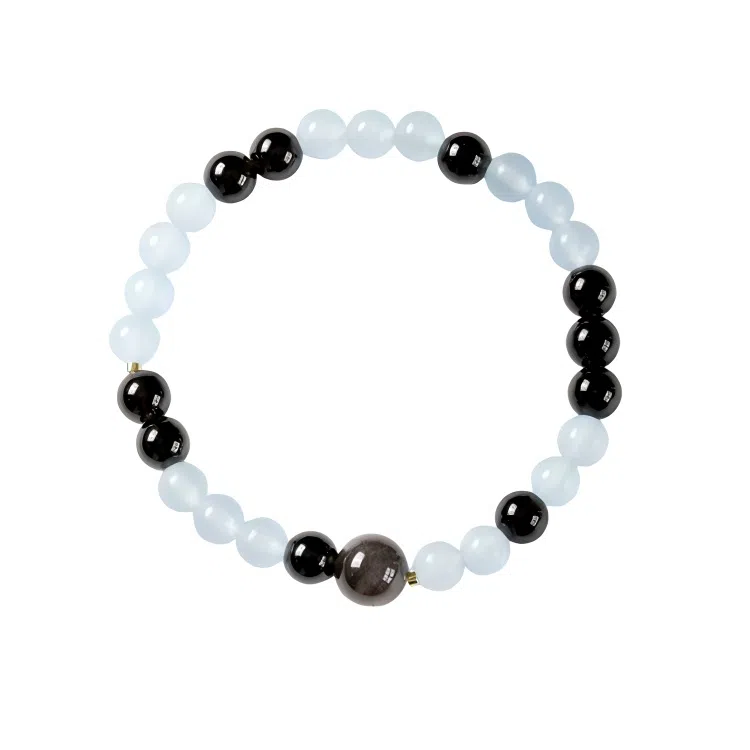 【日月湖畔】 指尖瑰宝 中式小众平安喜乐万事顺意时来运转好运不断鸿福齐天净化磁场能量加满#好运天然 玉髓 手串 男女同款情侣款