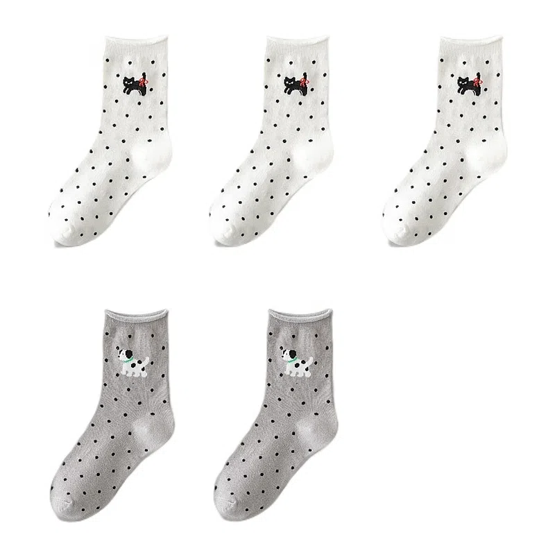 恒源祥 卡通舒适透气吸湿排汗中筒袜 女款 组合装