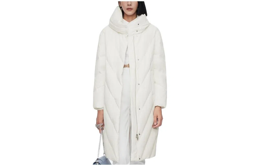 波司登 中长款纯色宽松加厚羽绒服 女款