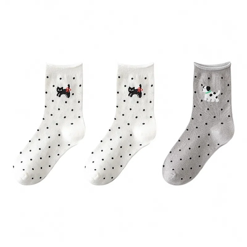 恒源祥 卡通舒适透气吸湿排汗中筒袜 女款 组合装