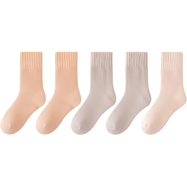 恒源祥 简约时尚舒适保暖中筒袜 女款 组合装