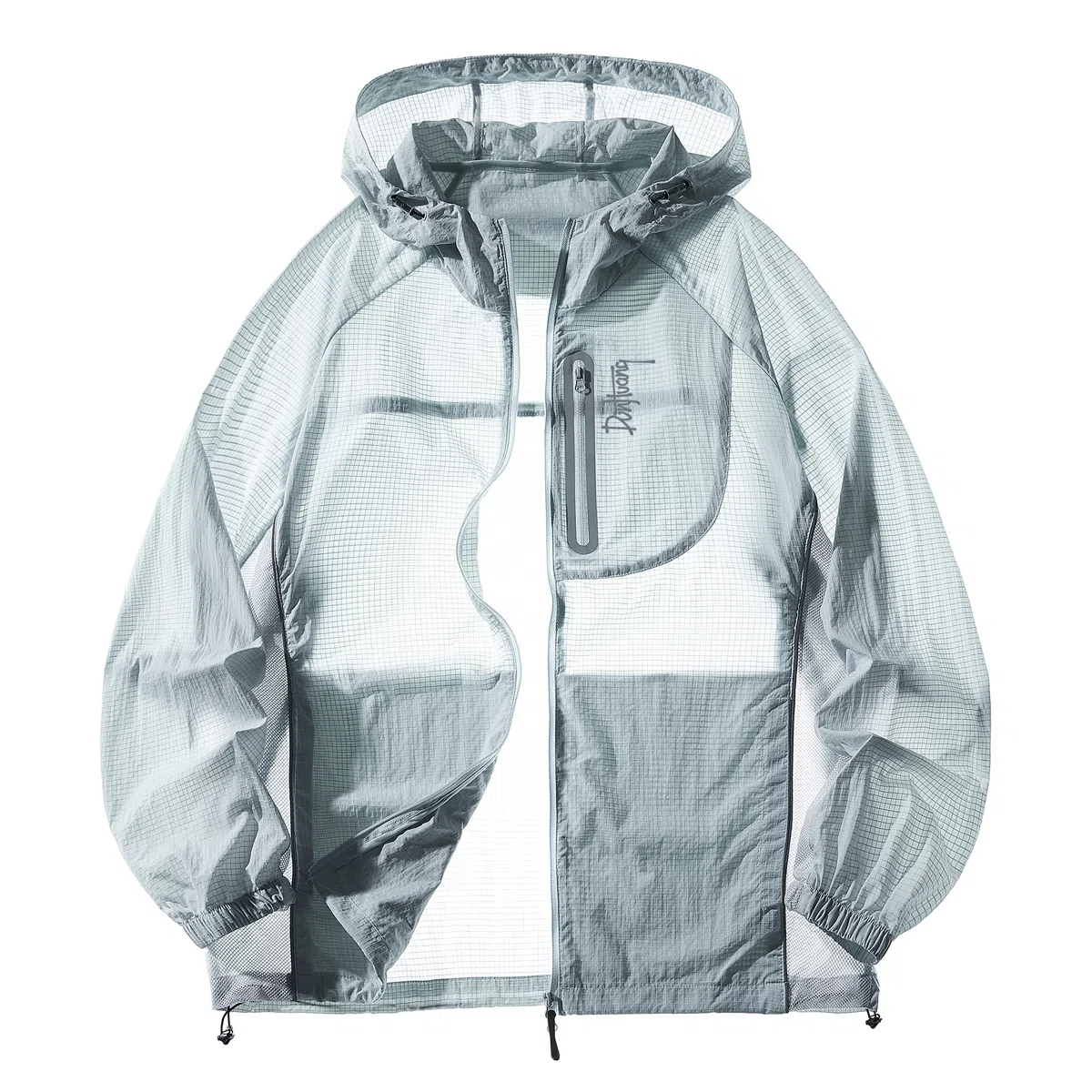 敦煌博物馆 运动透气连帽纯色百搭防晒服 男女同款