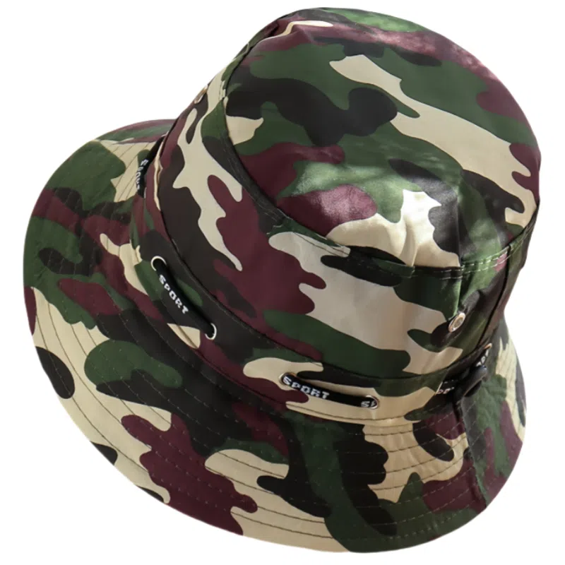 雅鹿 时尚迷彩户外遮阳防晒登山露营钓鱼透气舒适帅气好看潮搭 腈纶 渔夫帽 男女同款情侣款