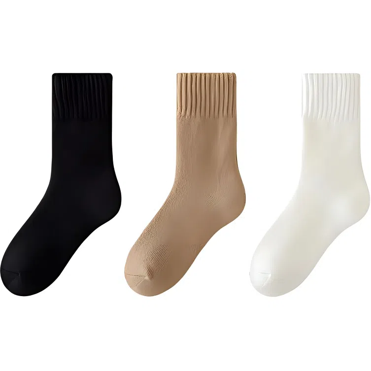 恒源祥 简约时尚舒适保暖中筒袜 女款 组合装