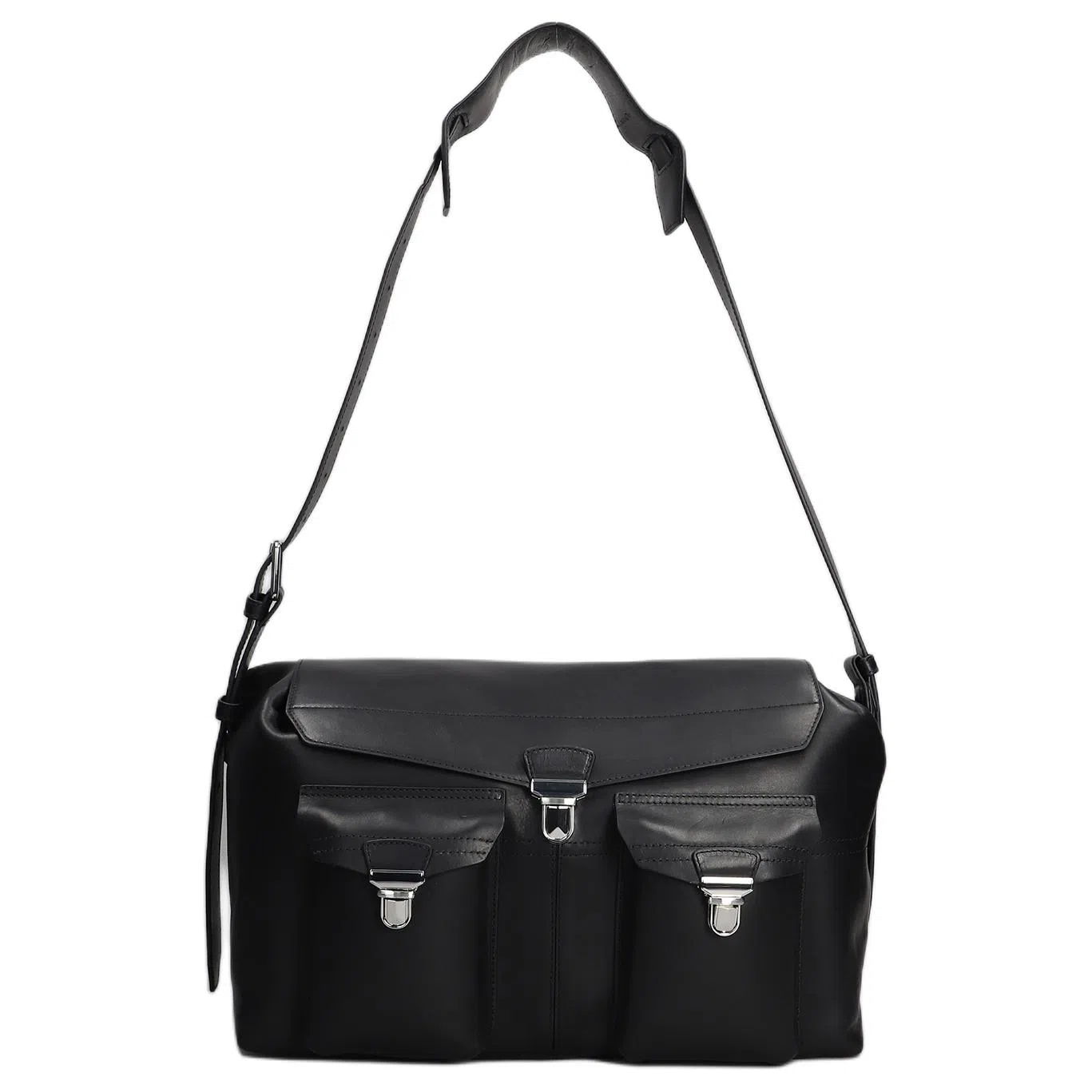 Lemaire Borsa a spalla Week Pelle Nera