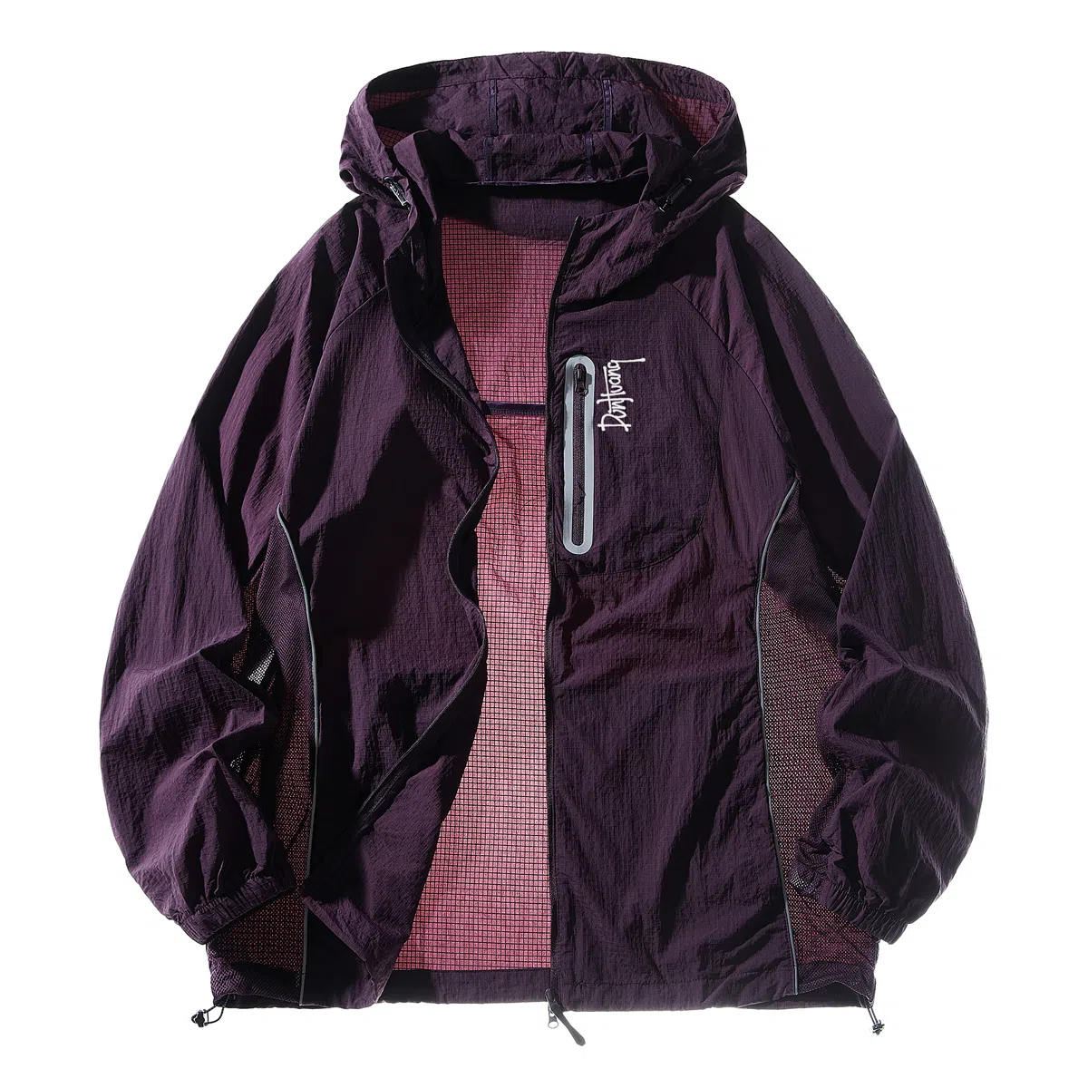 敦煌博物馆 运动透气连帽纯色百搭防晒服 男女同款