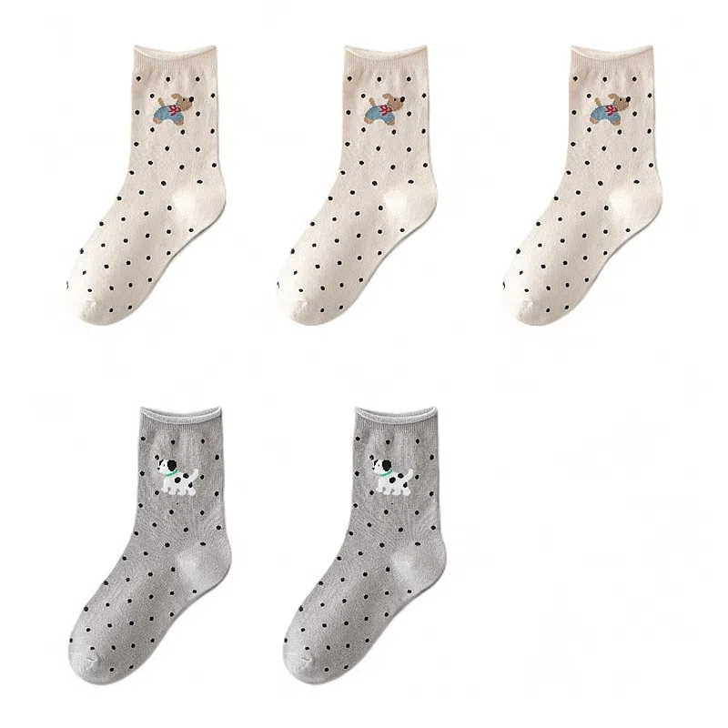 恒源祥 卡通舒适透气吸湿排汗中筒袜 女款 组合装