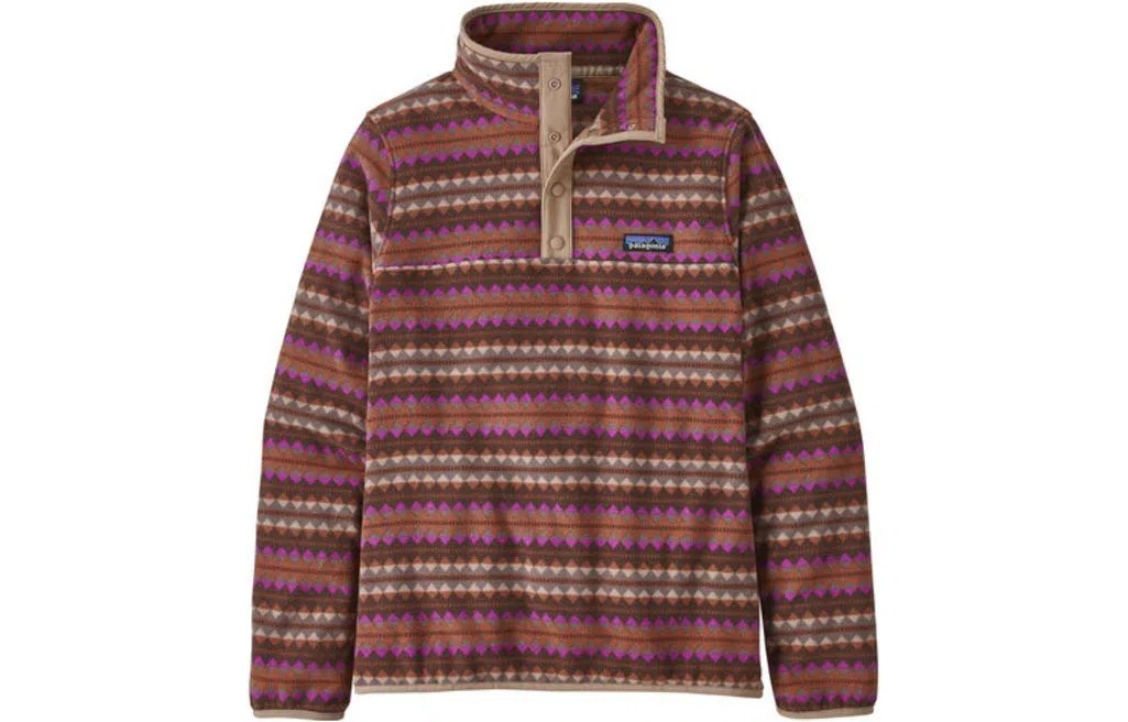 patagonia W'S MICRO D SNAP-T PULLOVER Logo
