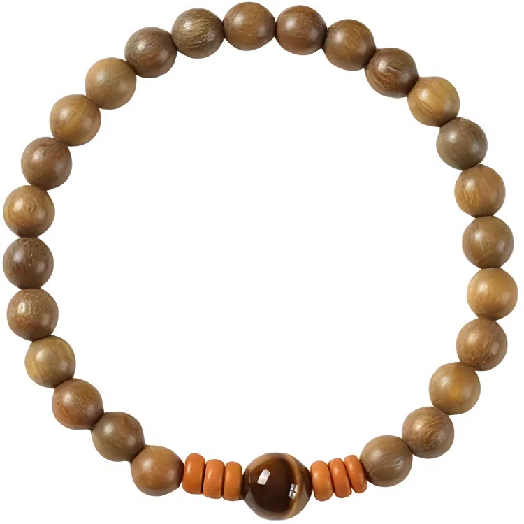 【浮生寄梦】 指尖瑰宝 复古虎眼石新中式文艺财富满盈平安喜乐学业有成事业顺利八方来财时来运转#好运 绿檀 手串 男女同款情侣款