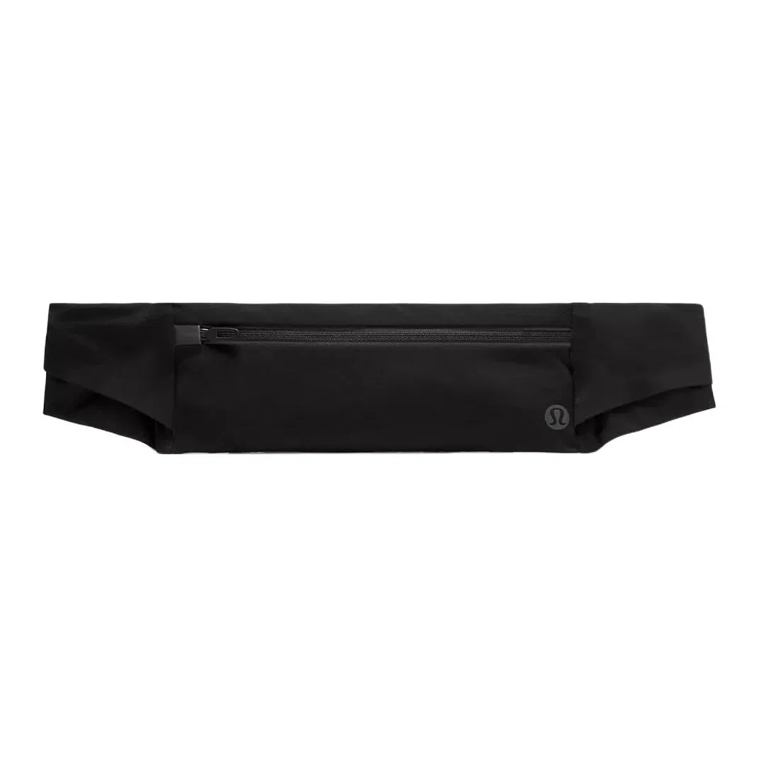 lululemon Fast and Free Black Waist Bag