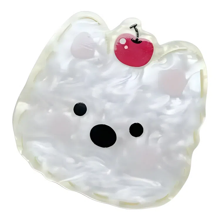 希铃 可爱甜美精致百搭西高地比熊狗狗布偶小猫 树脂 发夹 女款