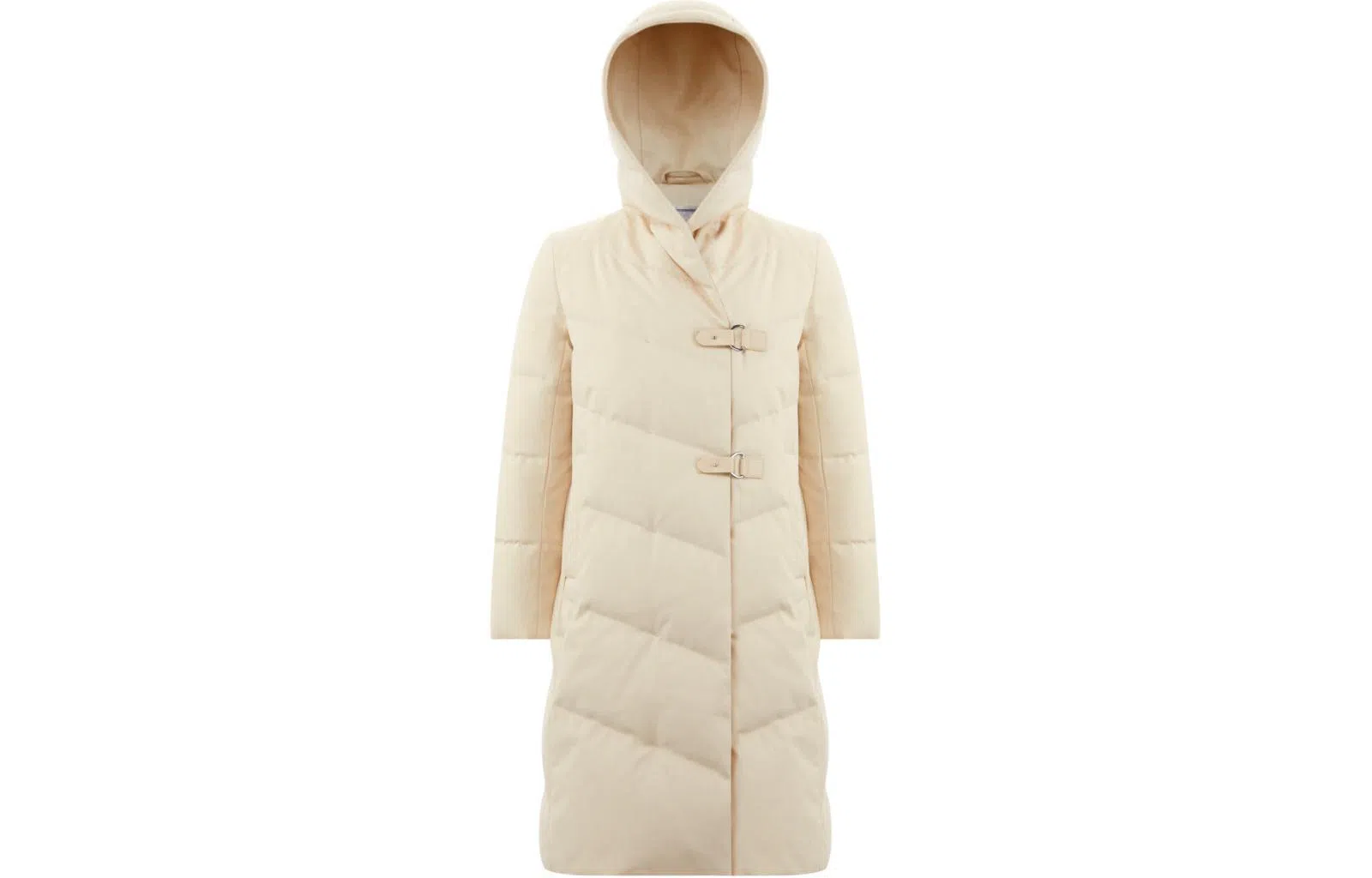 波司登 纯色连帽长袖加厚中长款羽绒服 女款