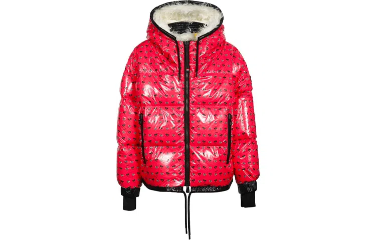 Moncler Grenoble Quilted Down Jacket Red